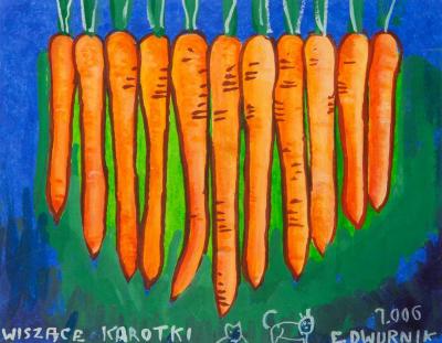 Hanging carrots