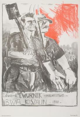 Edward Dwur­nik, Pain­ting. Poster for the exhibition