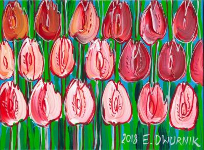 Różowe tulipany 